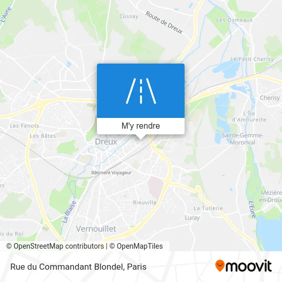 Rue du Commandant Blondel plan