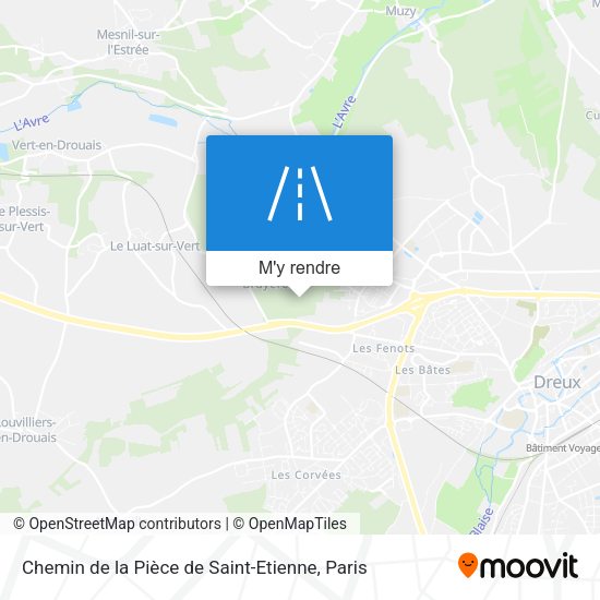 Chemin de la Pièce de Saint-Etienne plan