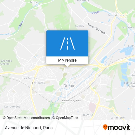 Avenue de Nieuport plan
