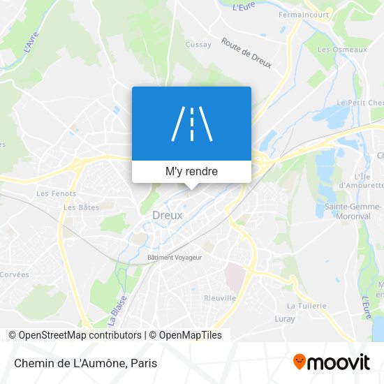 Chemin de L'Aumône plan