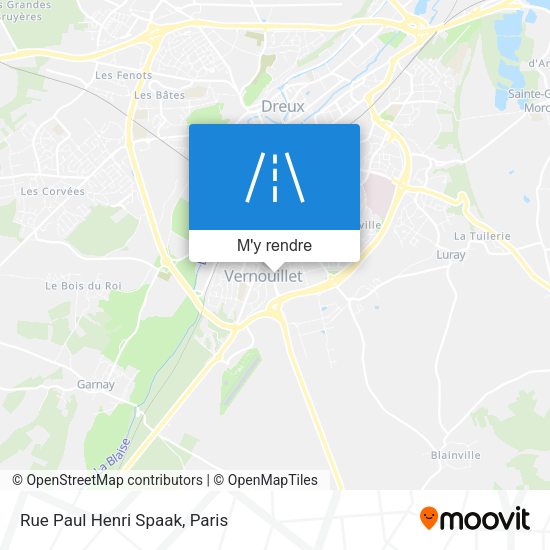 Rue Paul Henri Spaak plan