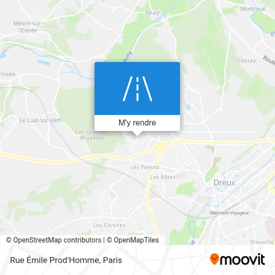 Rue Émile Prod'Homme plan