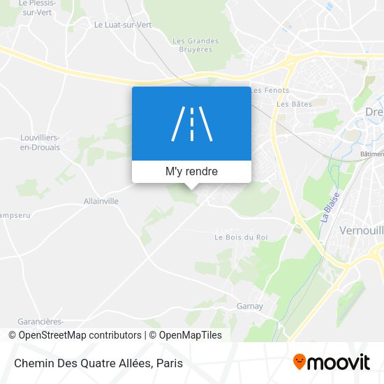 Chemin Des Quatre Allées plan