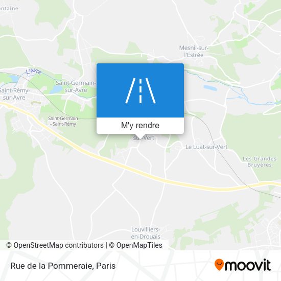 Rue de la Pommeraie plan