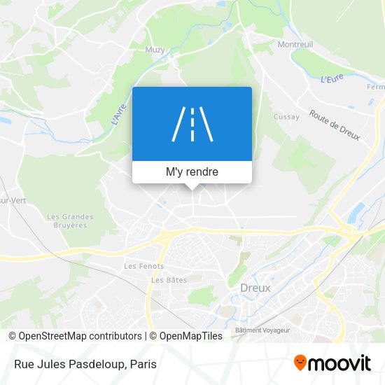 Rue Jules Pasdeloup plan