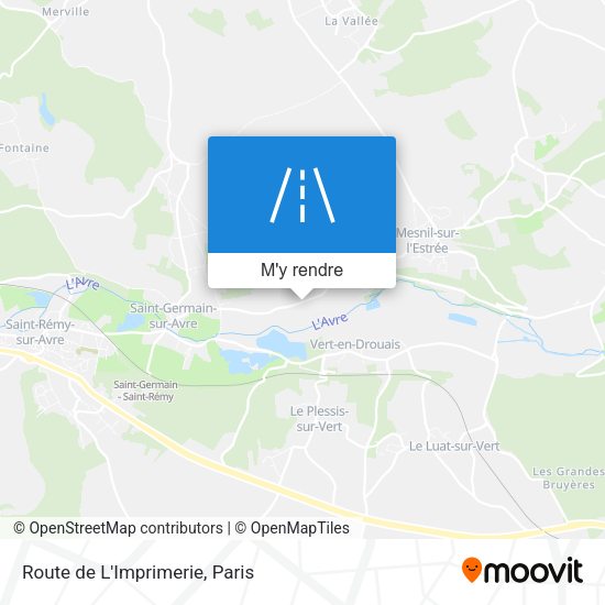 Route de L'Imprimerie plan