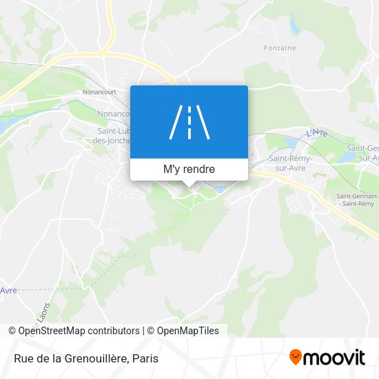 Rue de la Grenouillère plan