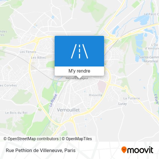 Rue Pethion de Villeneuve plan
