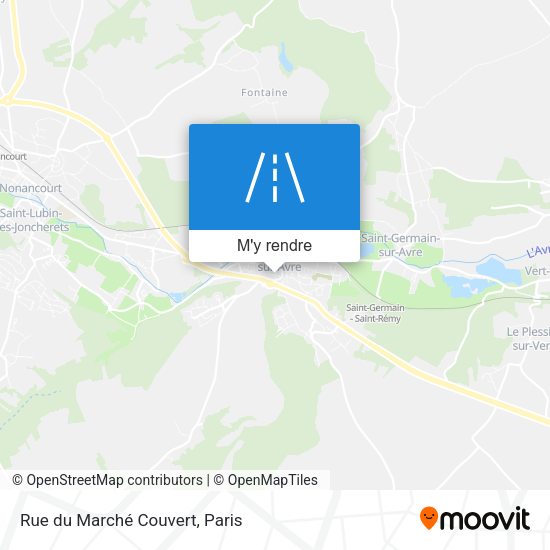 Rue du Marché Couvert plan