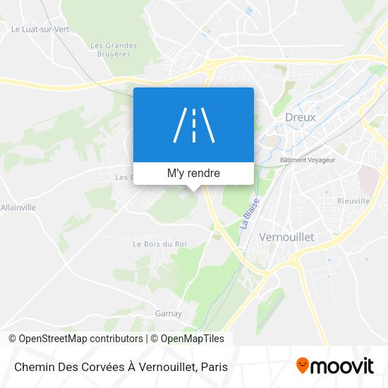 Chemin Des Corvées À Vernouillet plan