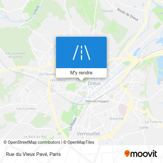 Rue du Vieux Pavé plan