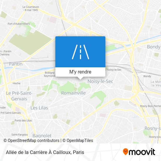 Allée de la Carrière À Cailloux plan