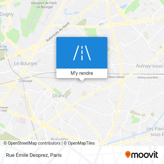 Rue Émile Desprez plan