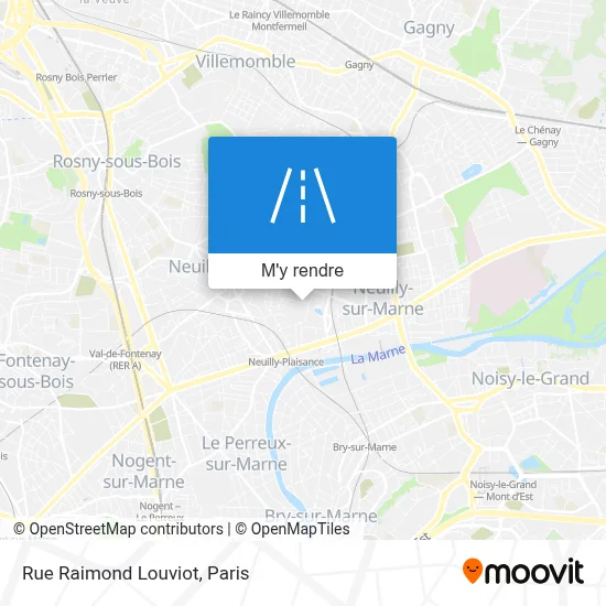 Rue Raimond Louviot plan