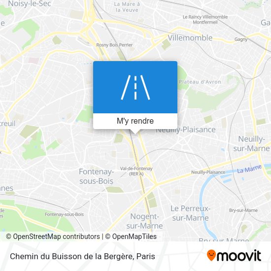 Chemin du Buisson de la Bergère plan