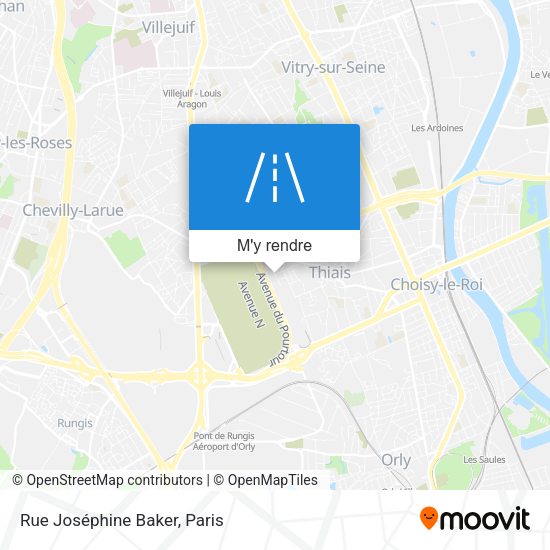 Rue Joséphine Baker plan