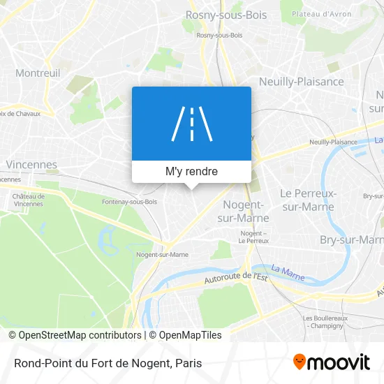 Rond-Point du Fort de Nogent plan