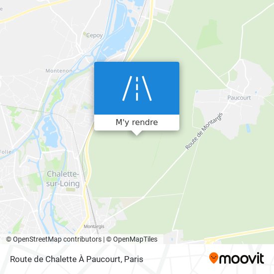 Route de Chalette À Paucourt plan