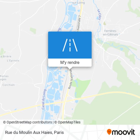 Rue du Moulin Aux Haies plan