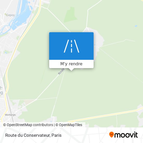 Route du Conservateur plan