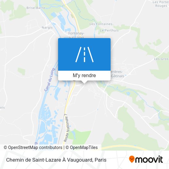 Chemin de Saint-Lazare À Vaugouard plan