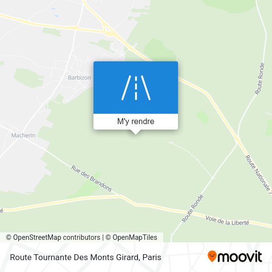 Route Tournante Des Monts Girard plan