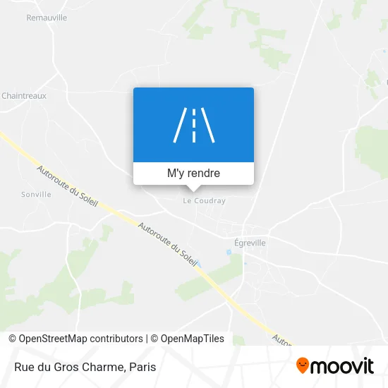 Rue du Gros Charme plan