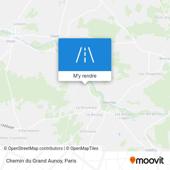 Chemin du Grand Aunoy plan