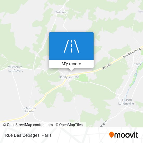 Rue Des Cépages plan