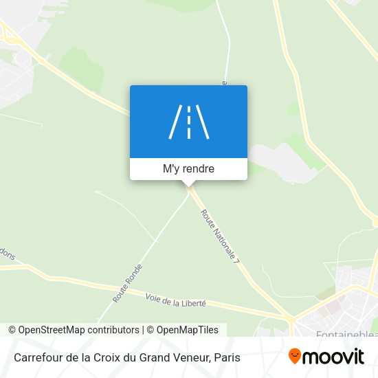 Carrefour de la Croix du Grand Veneur plan