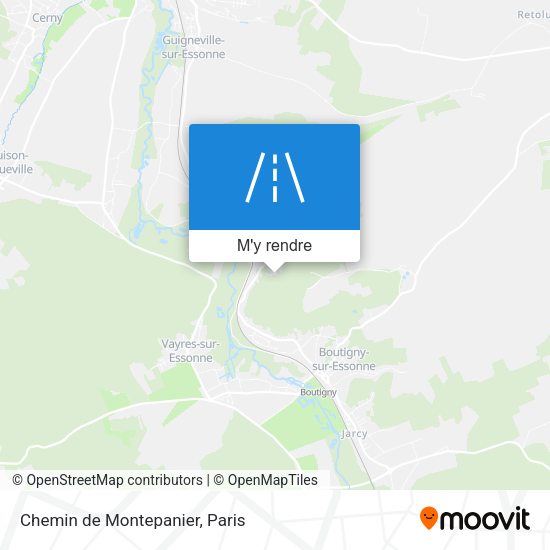 Chemin de Montepanier plan