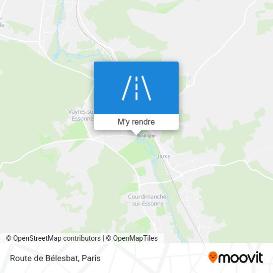 Route de Bélesbat plan