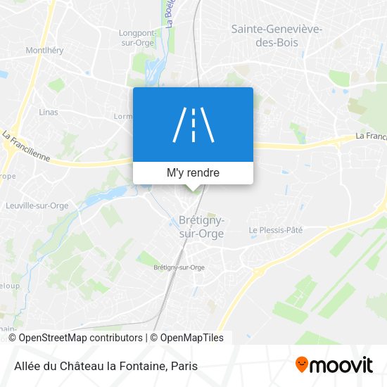 Allée du Château la Fontaine plan