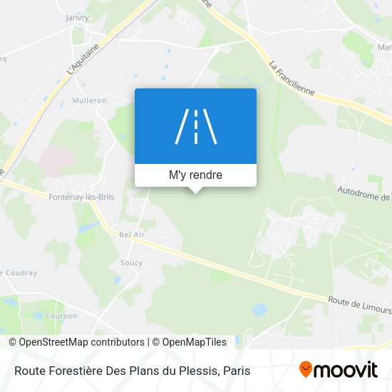 Route Forestière Des Plans du Plessis plan