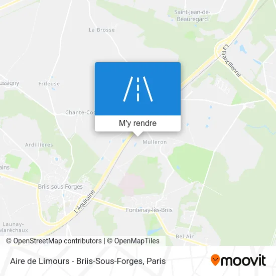 Aire de Limours - Briis-Sous-Forges plan