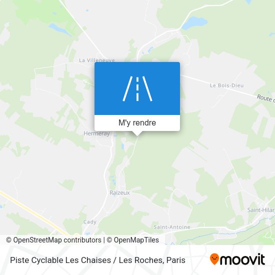 Piste Cyclable Les Chaises / Les Roches plan