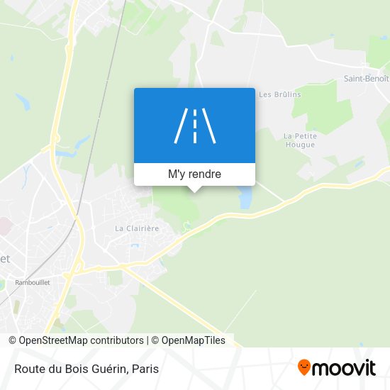 Route du Bois Guérin plan