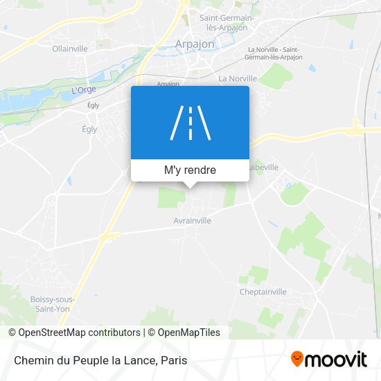 Chemin du Peuple la Lance plan