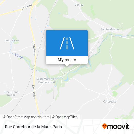 Rue Carrefour de la Mare plan