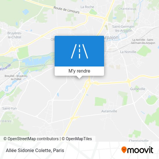 Allée Sidonie Colette plan