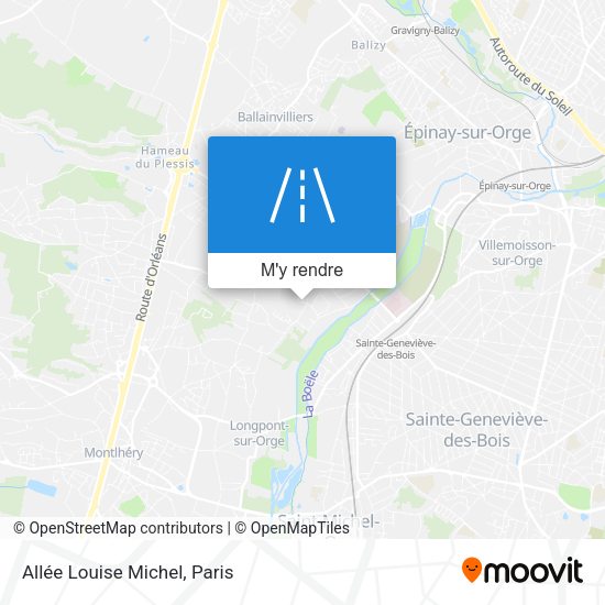Allée Louise Michel plan