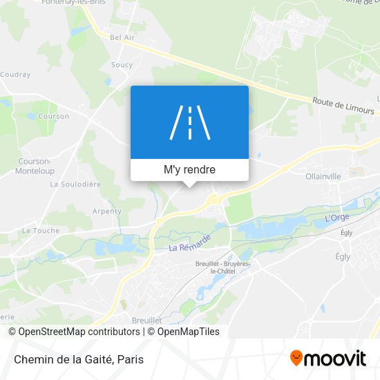 Chemin de la Gaité plan