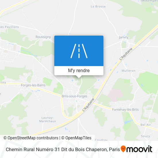 Chemin Rural Numéro 31 Dit du Bois Chaperon plan
