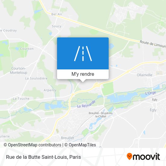 Rue de la Butte Saint-Louis plan