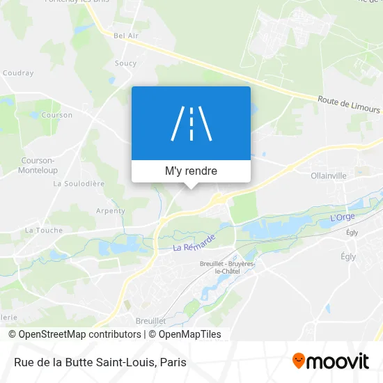 Rue de la Butte Saint-Louis plan