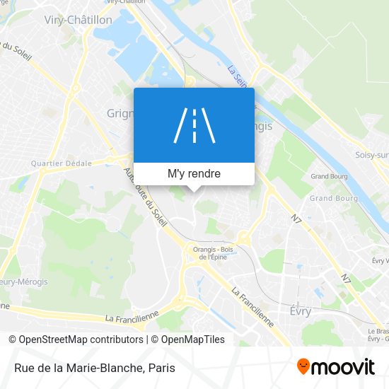 Rue de la Marie-Blanche plan