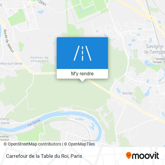 Carrefour de la Table du Roi plan