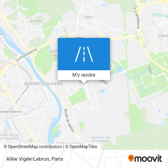 Allée Vigée-Lebrun plan