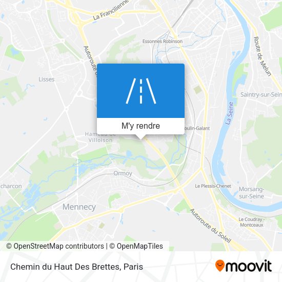 Chemin du Haut Des Brettes plan