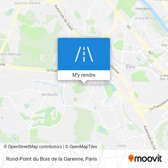 Rond-Point du Bois de la Garenne plan